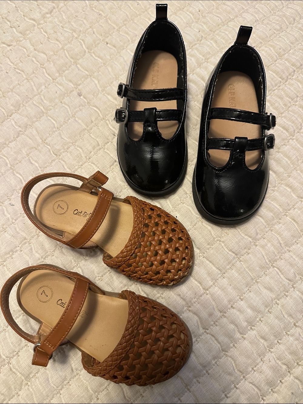 Old Navy Black Patent Double-Strap Mary Jane Shoes for Kids